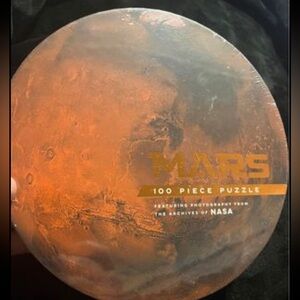 Mars 100 piece puzzle. Featuring Photography From the archives of NASA. New